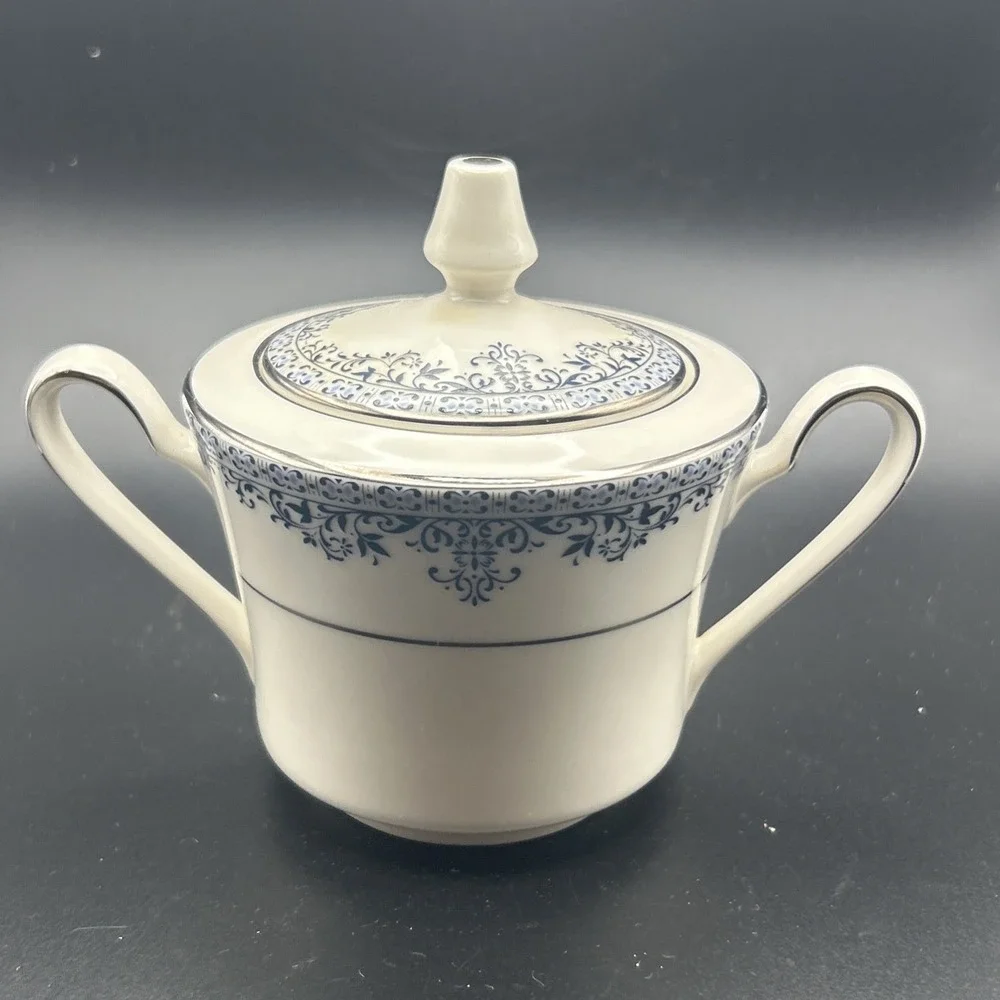 Vintage Noritake China Charleston 7148 Creamer Pitcher & Covered Sugar Bowl Set